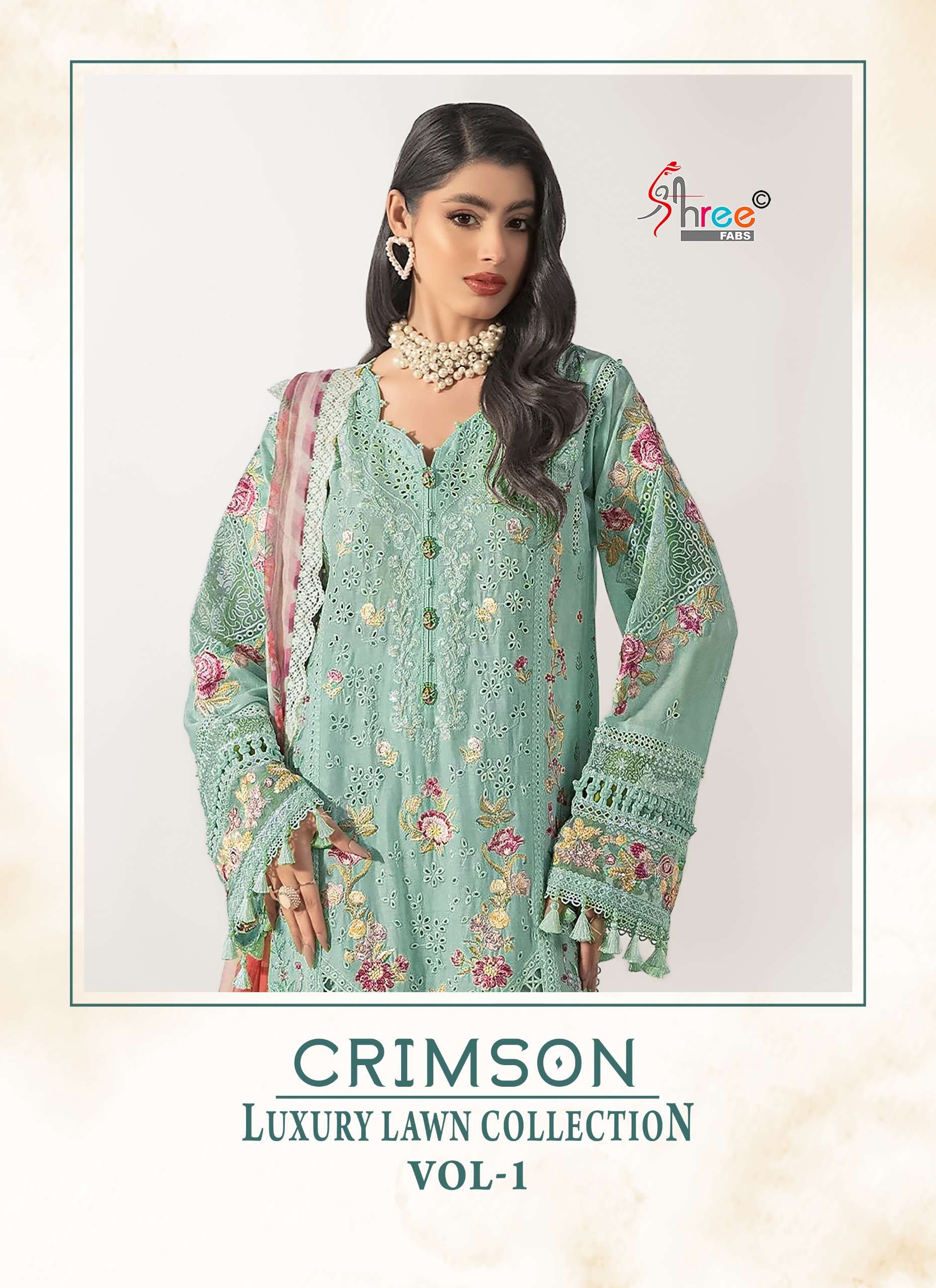 CRIMSON LUXURY LAWN COLLECTION VOL - 01 BY SHREE FABS